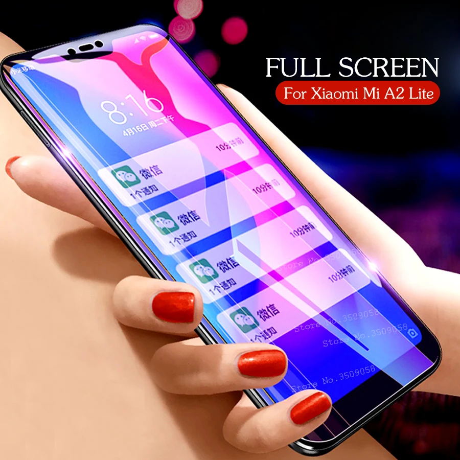 

Protecive Glass For Xiaomi Mi A2 Lite Screen Protector On the Xaomi Xiomi MiA2Lite MiA2 Lite Global Version 5.84inch Film Cover