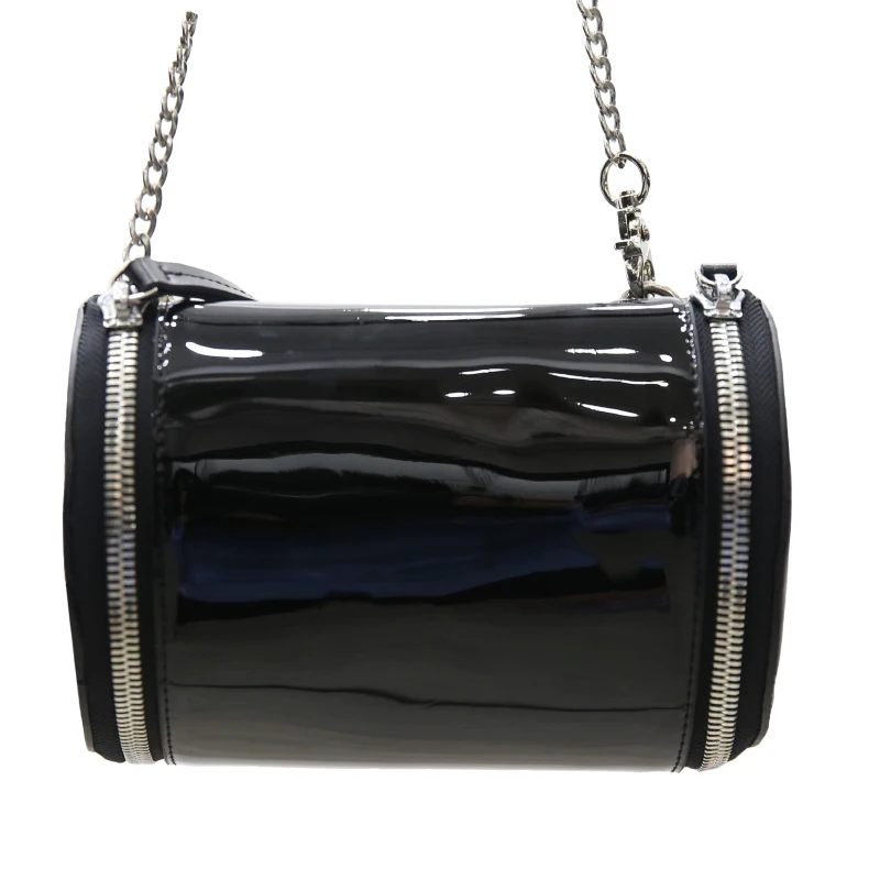 

Women's Bags Designer Semicircle PVC Leather Chain Wild Half Month Package Clutch Female Messenger Bags Shoulder Bag Handbag
