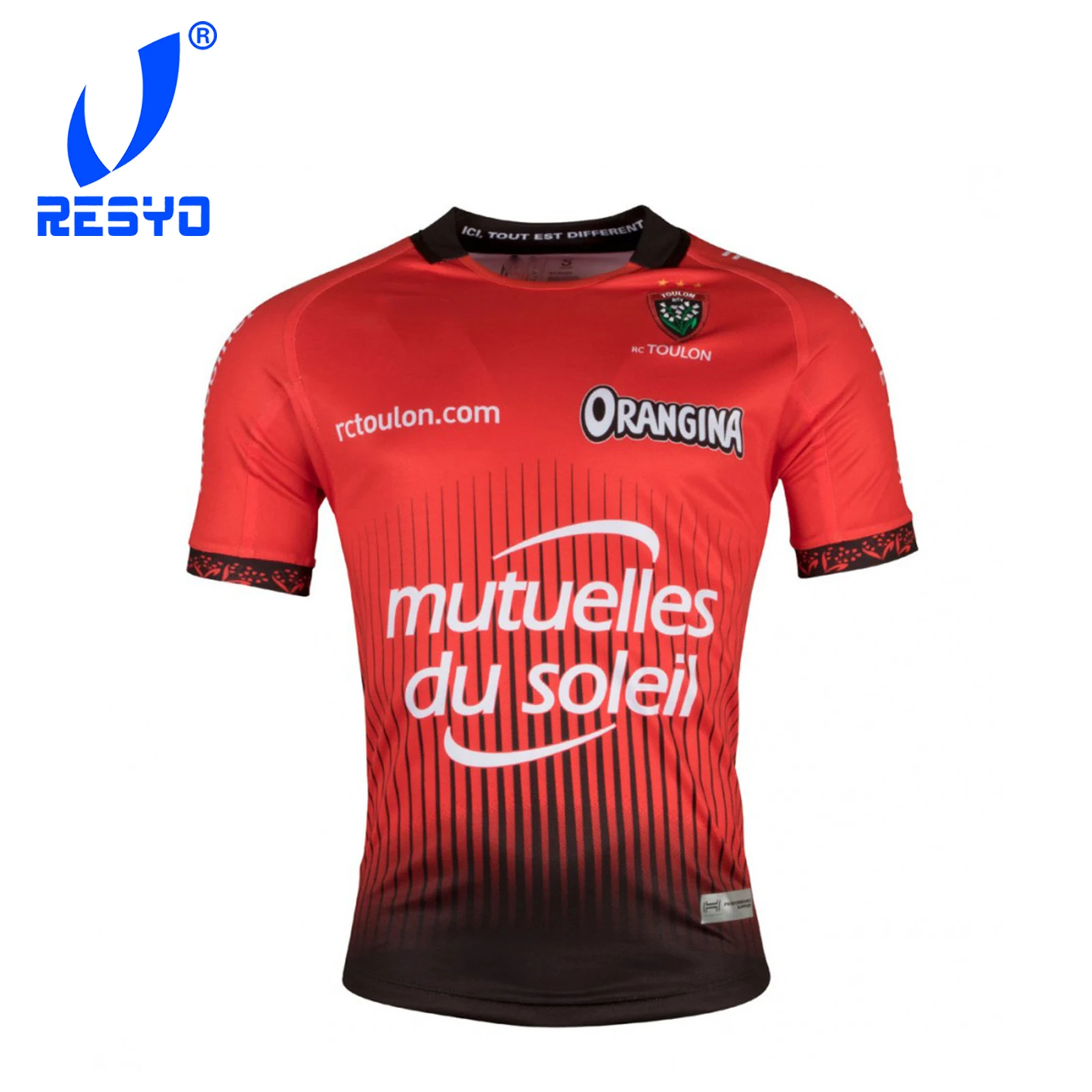 RESYO ل 2017-18 MEN 'S RCT TOULON الرئيسية للرجبي جيرسي الرياضة التدريب قميص RESYO ل 2017-18 MEN 'S RCT TOULON الرئيسية للرجبي جيرسي الرياضة التدريب قميص