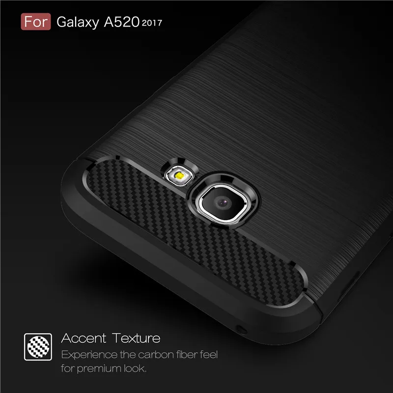 Whyes для samsung Galaxy A5 чехол A520 из углеродного волокна Мягкий ТПУ тяжелый противоударный силиконовый чехол для samsung A5 A520 чехол