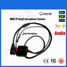 Cheap P2P Onvif 3.7mm Lens 720P Small Pin hole Mini IP Video External microphone Camera For Home Security Pinhole Network Camera