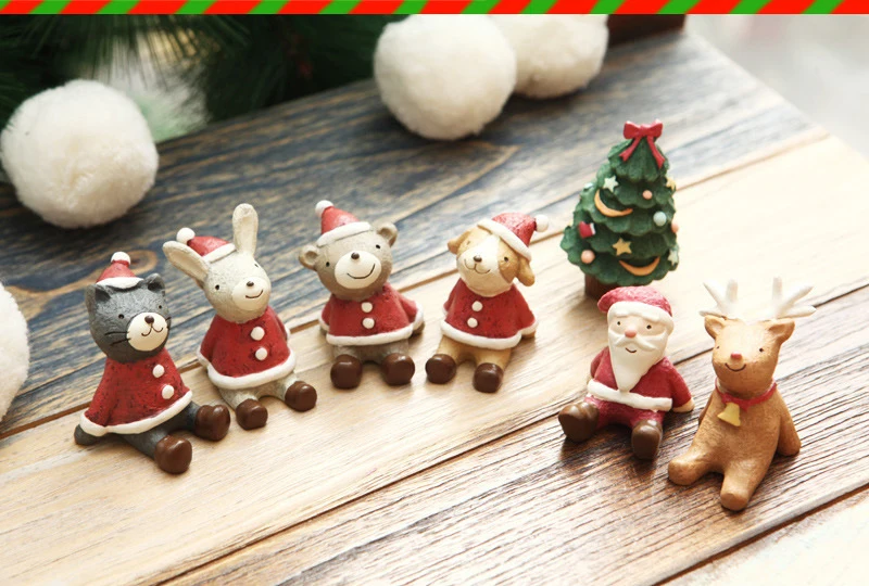 10pcsset christmas miniatures figurines look up to the sky cute resin animals christmas decorations for home 4 in party diy decorations from home garden - Christmas Miniatures 10pcsset christmas miniatures figurines look up to the sky cute resin animals christmas decorations for home 4 in party diy decorations from home garden - Christmas Miniatures