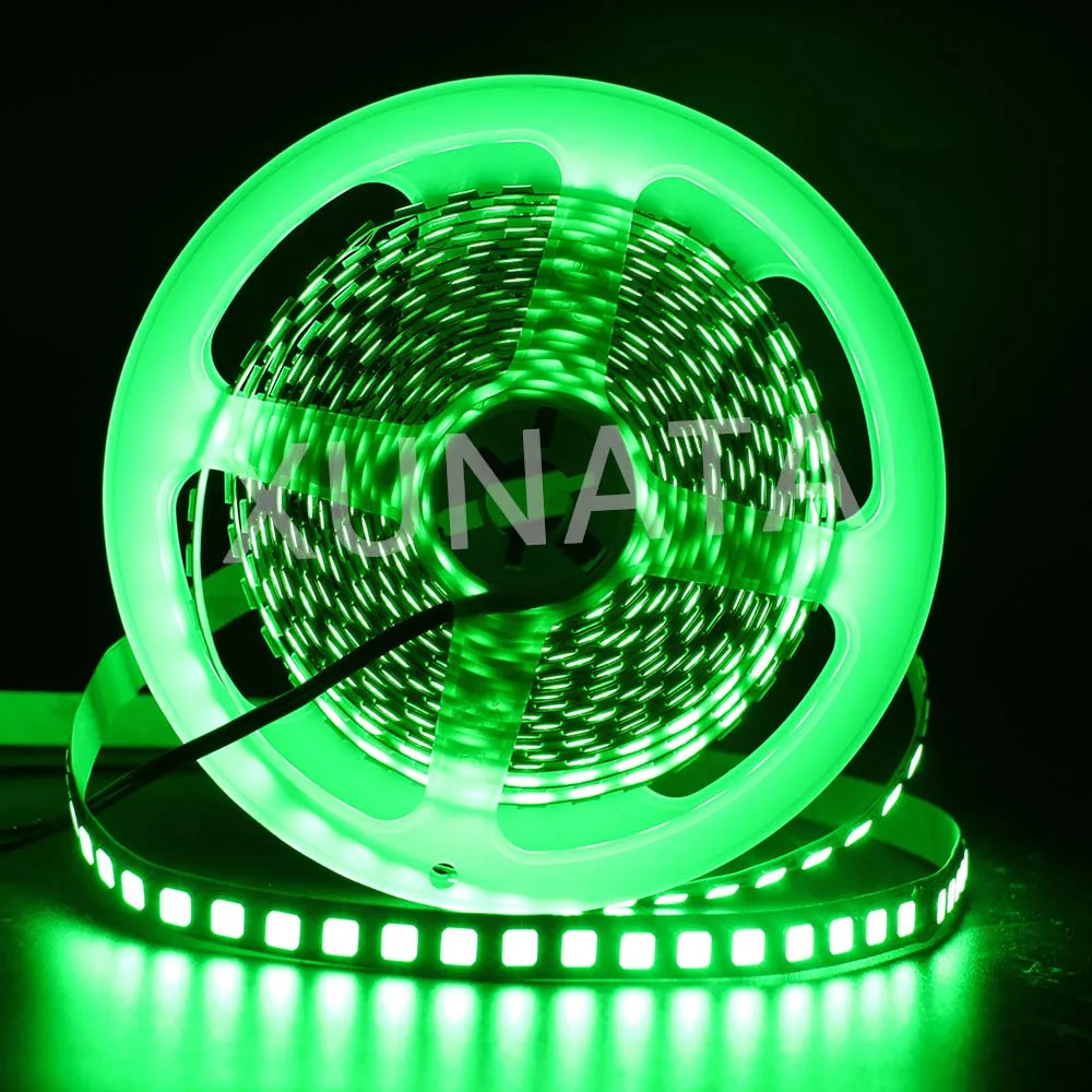 5m 12V 600LED 5054 LED Strip Light Flexible LED Ribbon Waterproof LED Tape Diode Tape Ice Tape for Decoration - Испускаемый цвет: Green