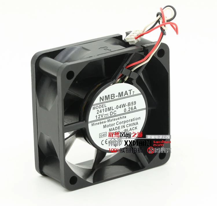 Бесплатная Delivery.6025 2410ML-04W-B59 6 см 12 В 0.26A большой объем воздуха махрово вентилятор