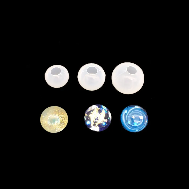 

Transparent Silicone Mould Dried Flower Resin Decorative Craft DIY universe ball shape Type epoxy resin molds for jewelry
