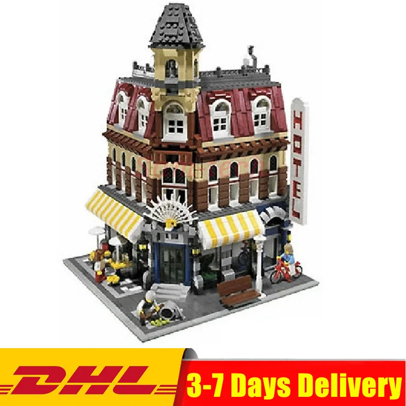 

DHL Compatible Legoingly Creators 10182 Cafe Corner Model Building Kits Blocks Kid DIY Educational Toy Children Day Gift