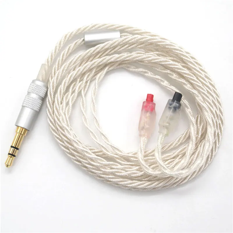 Качественный Сменный кабель для гарнитуры с серебряным покрытием, провод для обновления, используется для наушников Audio-Technica ath-im01 im02 im03 im04 im50 im70