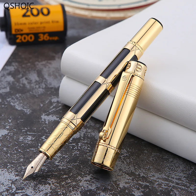 

Fountain Pen 10K Golden Pen with Gift Box Official Authentic Adult Business High-end Office Writing Supply Calligraphy Pen