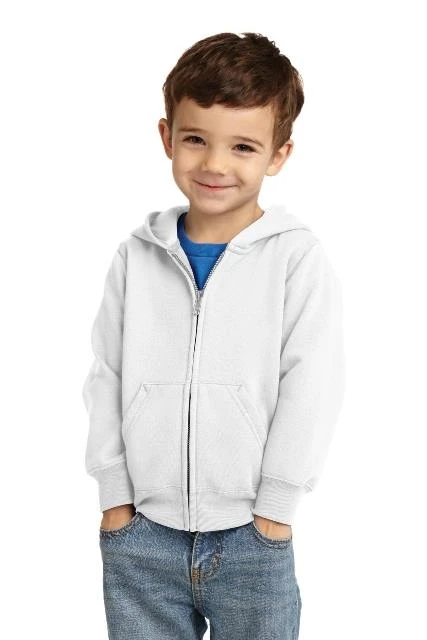 Precious Cargo CAR78TZH Toddler Full Zip Hooded Sweatshirt White - 4 Toddler (1)