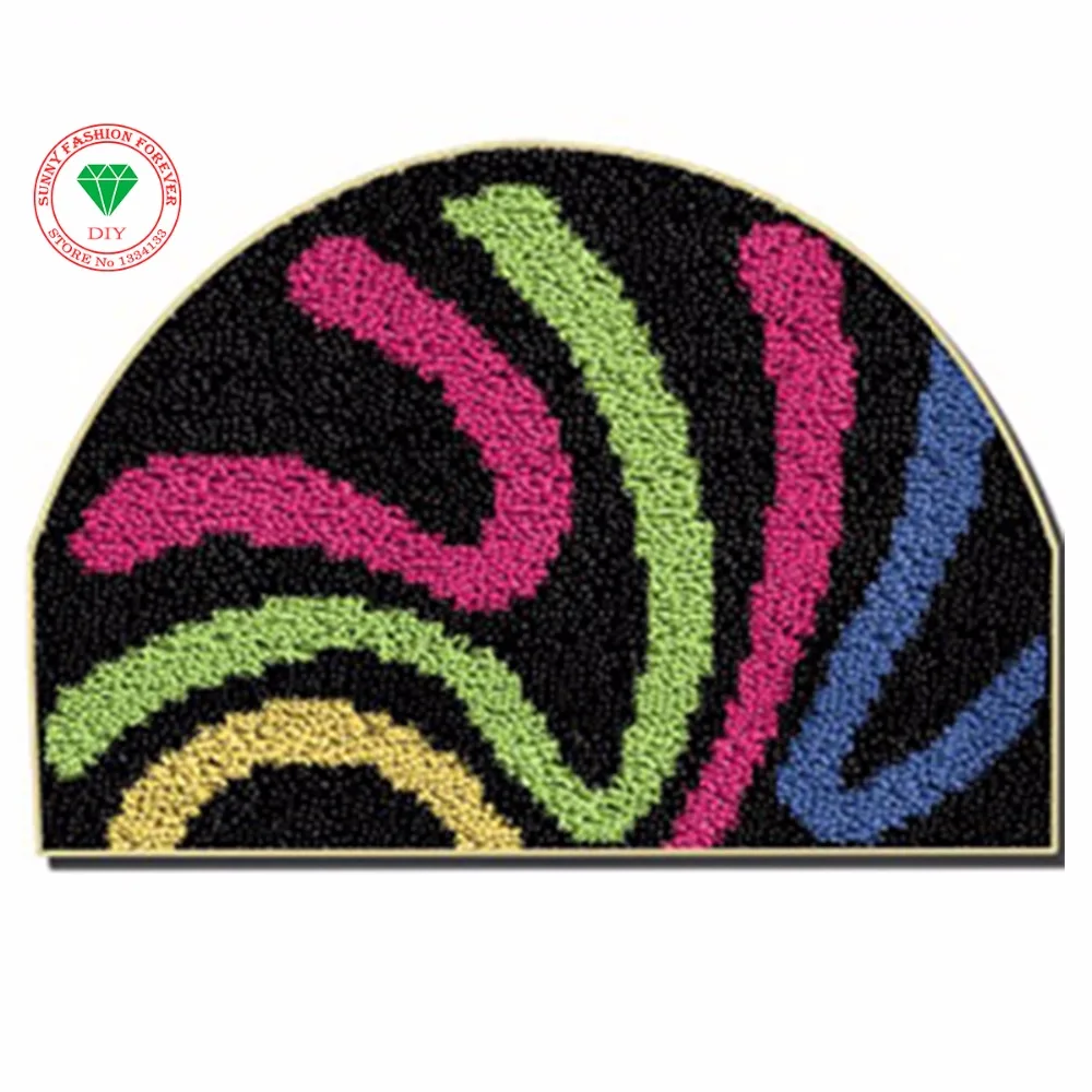 Mats Latch hook rug kits Stitch threads Carpet embroidery cushion rug