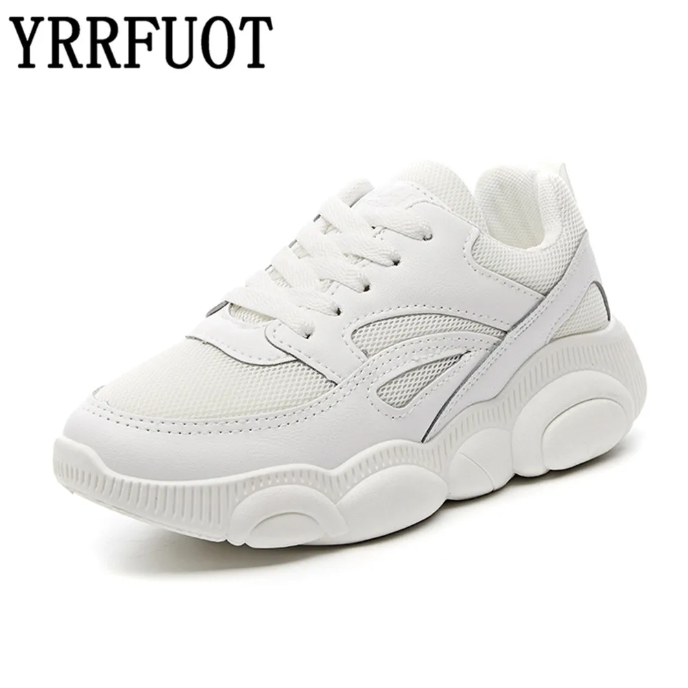 

YRRFUOT Women Casual Shoes Personality Fashion Sneakers Shoes Breathable Surface Trends Female Shoe Mid Heel Vulcanized Shoes