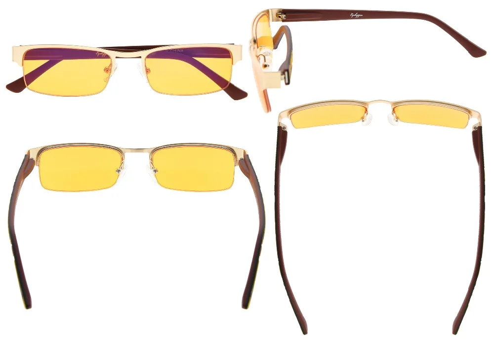 LX17005 eyepepper компьютерные очки для чтения с оптическим half-обод Frame-UV400, 96.9% синий светильник блокировки лучше спать считыватели