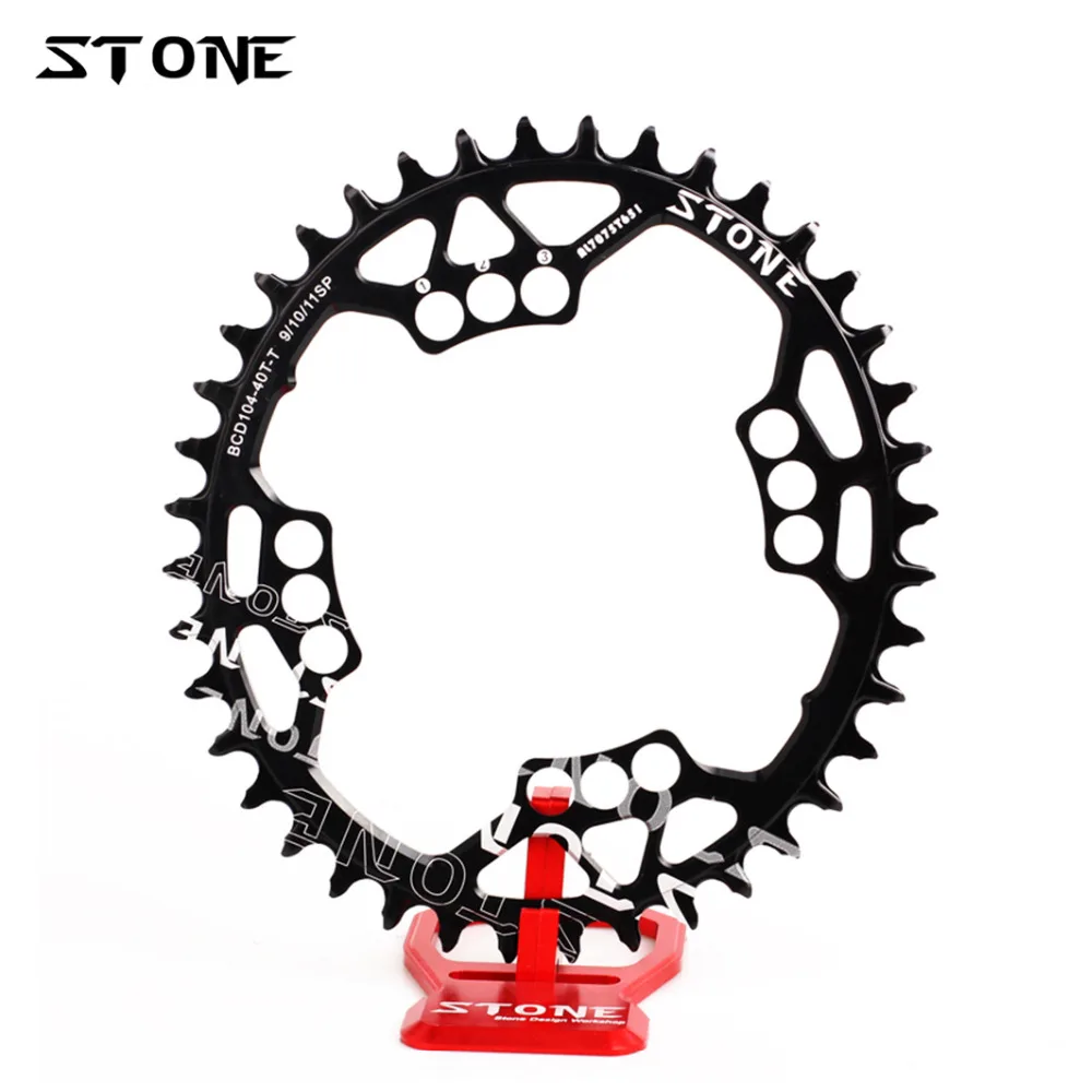 Камень Овальный одиночное кольцо BCD 104 мм Узкие Широкие зубы MTB велосипед цепи кольцо болты для M780 M785 XO X9 X7 запчасти для велосипеда