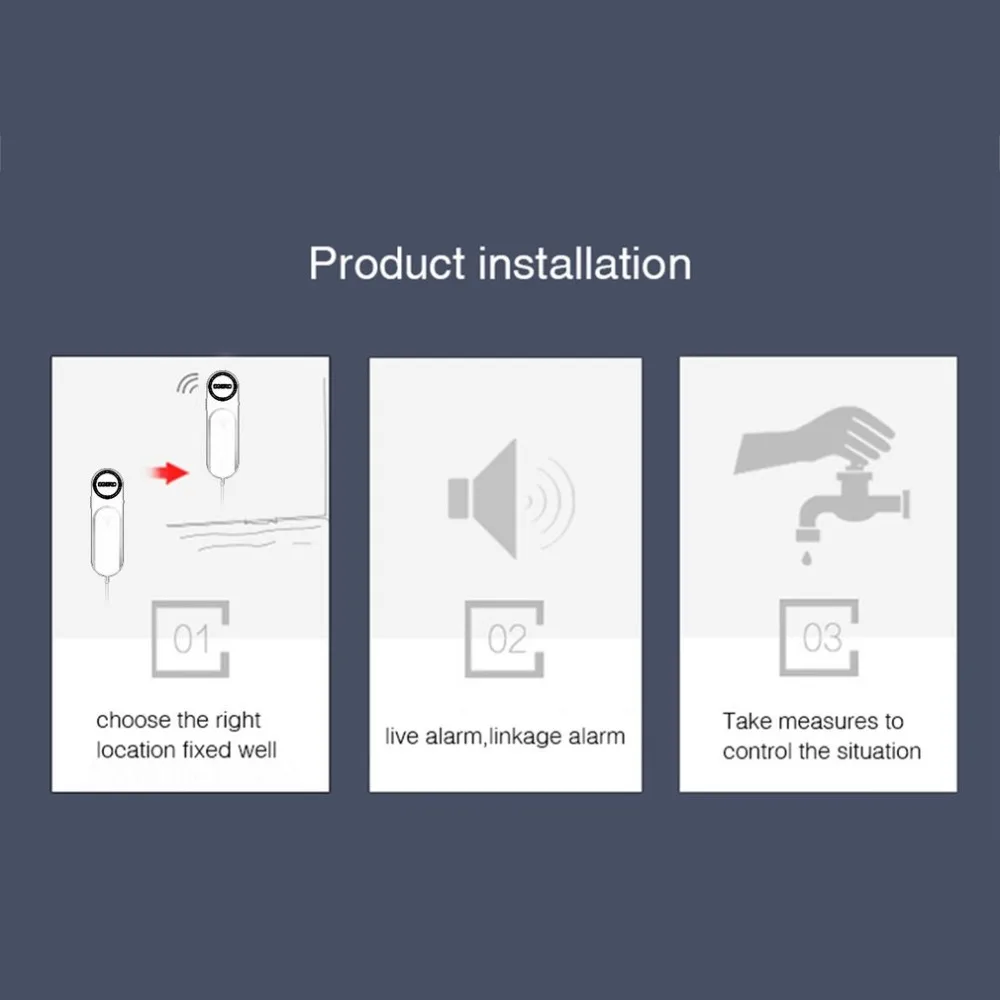 secrui WD12 Portable Mini On-Site Water Leak Detector Home House Sensitive Security Alarm System Automatically Stop Alarming