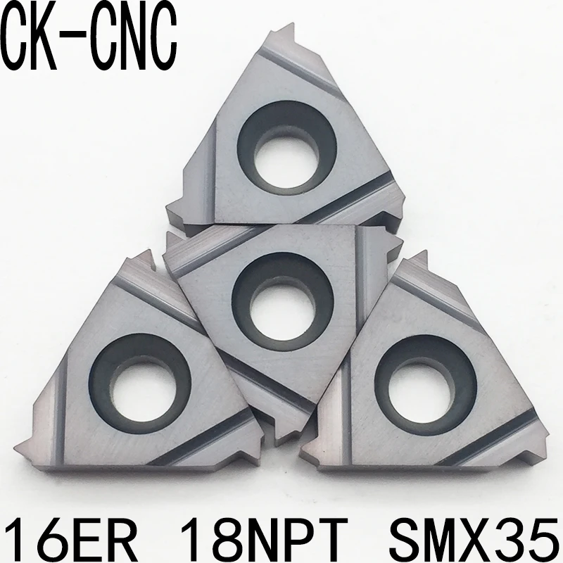 10pcs 16ER 18NPT SMX35 Carbide Insert For Threading Turning Tool Boring