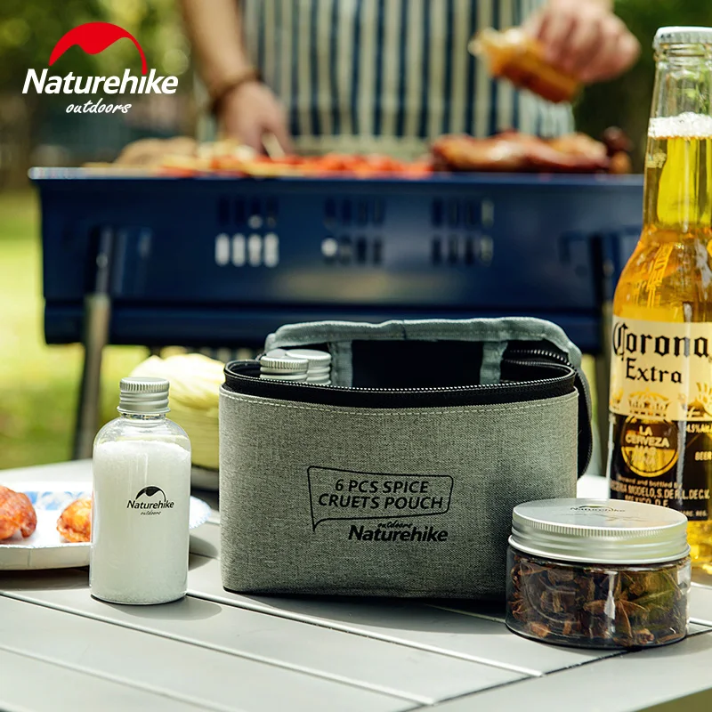 Naturehike 6 piezas al aire libre Camping condimento botellas de latas con una bolsa para la barbacoa de Picnic portátil vajilla contenedor de almacenamiento Naturehike 6 piezas al aire libre Camping condimento botellas de latas con una bolsa para la barbacoa de Picnic portátil vajilla contenedor de almacenamiento