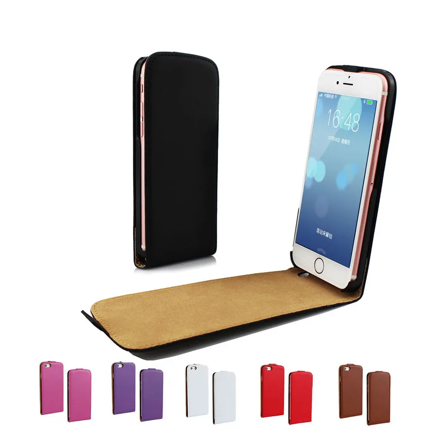 Flip PU Leather Phone Case for iPhone SE 4 4S 5 5s 6 6s S3 s4 mini s5