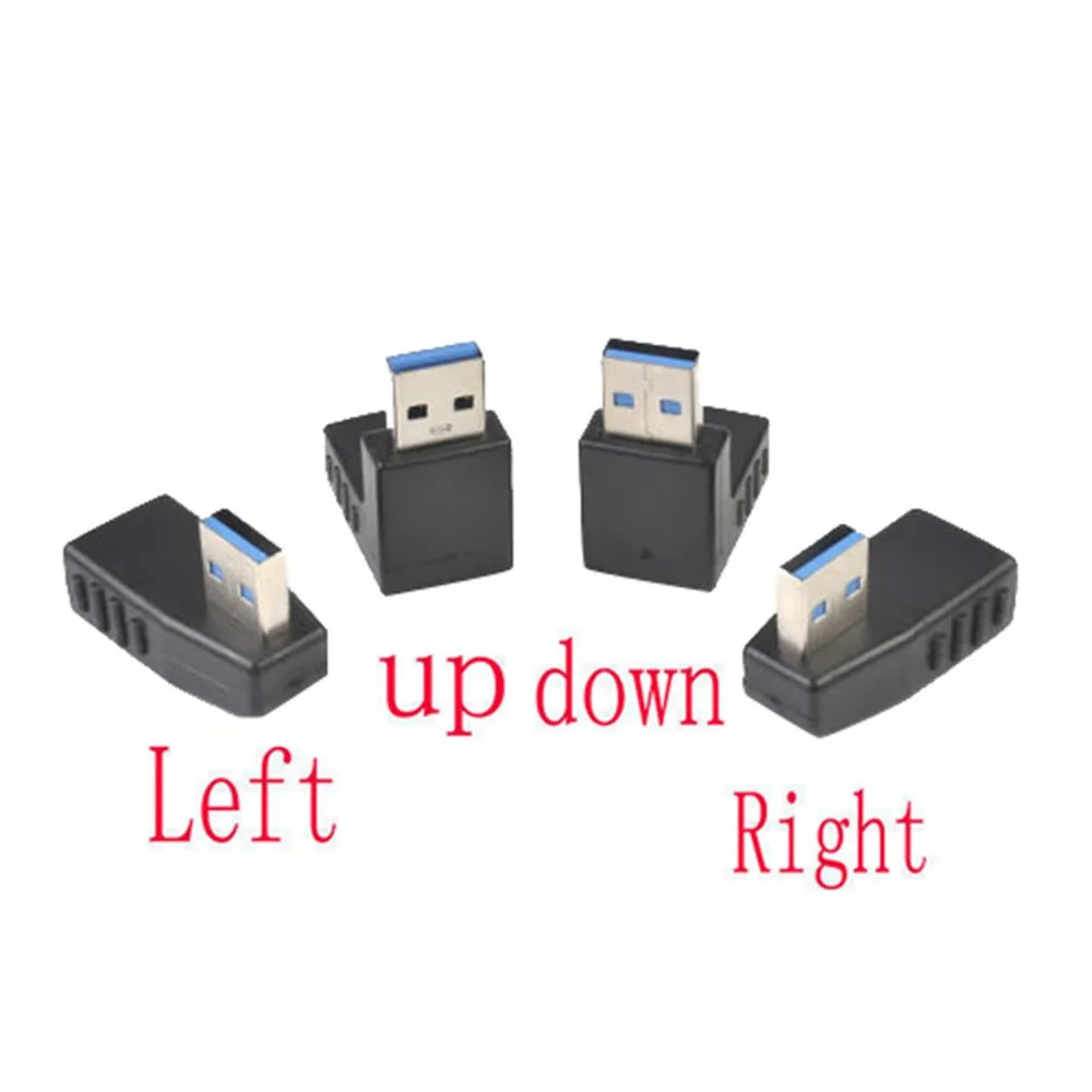 Удлинительный кабель с разъемом USB 3,0 A «Папа-мама», адаптер с прямым углом 90 градусов, заводская цена, Прямая поставка