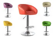 bar chair black red orange purple ect color rotation lift stool free shipping