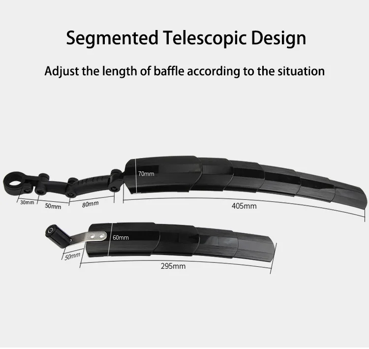 1 пара GUB телескопические велосипедные Брызговики выдвижной MTB велосипедные Крылья PA экологический материал переднее и заднее крыло велосипеда
