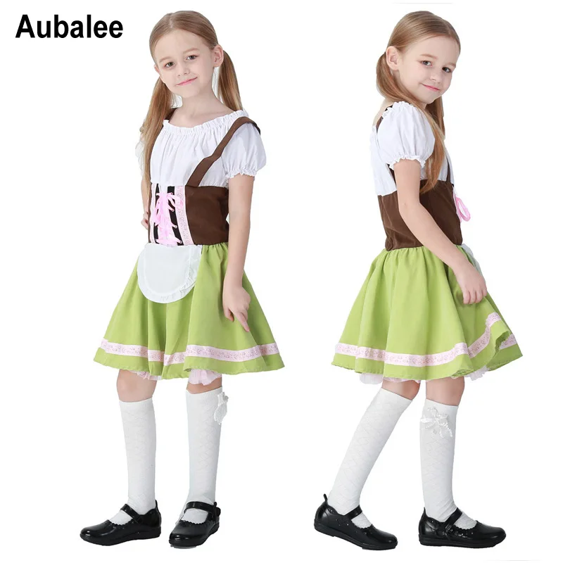 2018 Kids Girls Oktoberfest Fancy Dress Germany Beer Carnaval Festival