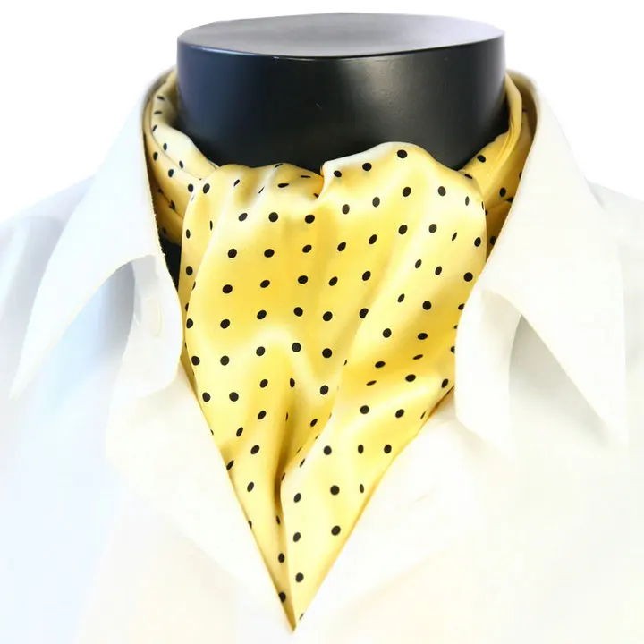 Роскошный двусторонний классический галстук в горошек из шелка - Цвет: CV27