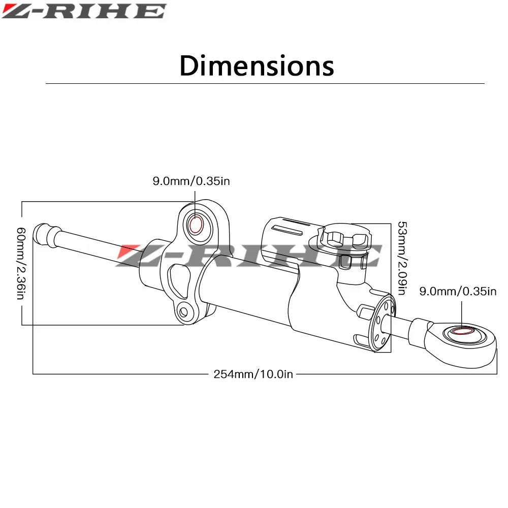 CNC демпфер руля StabilizerLinear Обратный контроль безопасности для benelli 300 BJ300 600 BN600 BN300 TNT Sport 1130 mt09 07