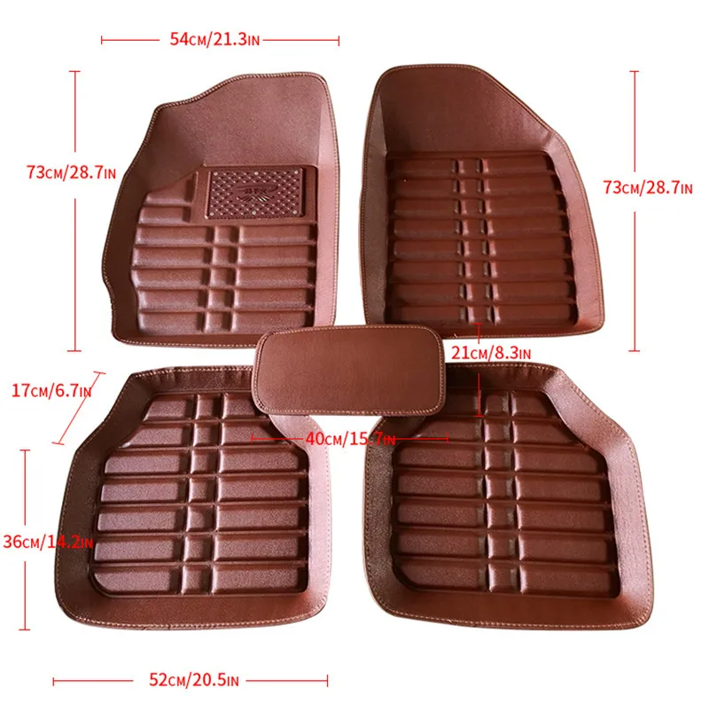 Right/left hand drive Universal car floor mats for SEAT LEON Ibiza Arona Ateca Cordoba Toledo Marbella Terra RONDA car-styling