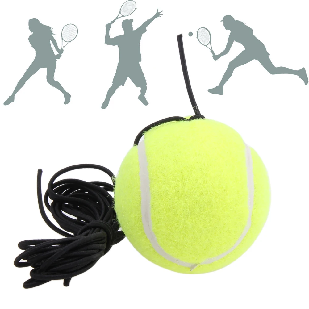 Новый сверхмощный Теннисный тренировочный инструмент Упражнение теннисный мяч самообучающийся отскок мяч с теннисным тренером плинтус