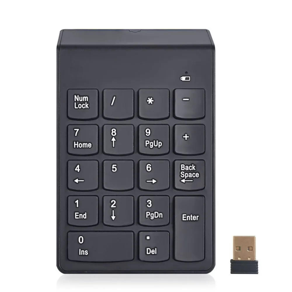数字とキー付きのミニキーボード,2.4g USBキー,ワイヤレスデスクトップキーボード,MacブックAir/pro用,18キー|digital  keyboard|numeric keypad wirelessusb numeric keypad - AliExpress