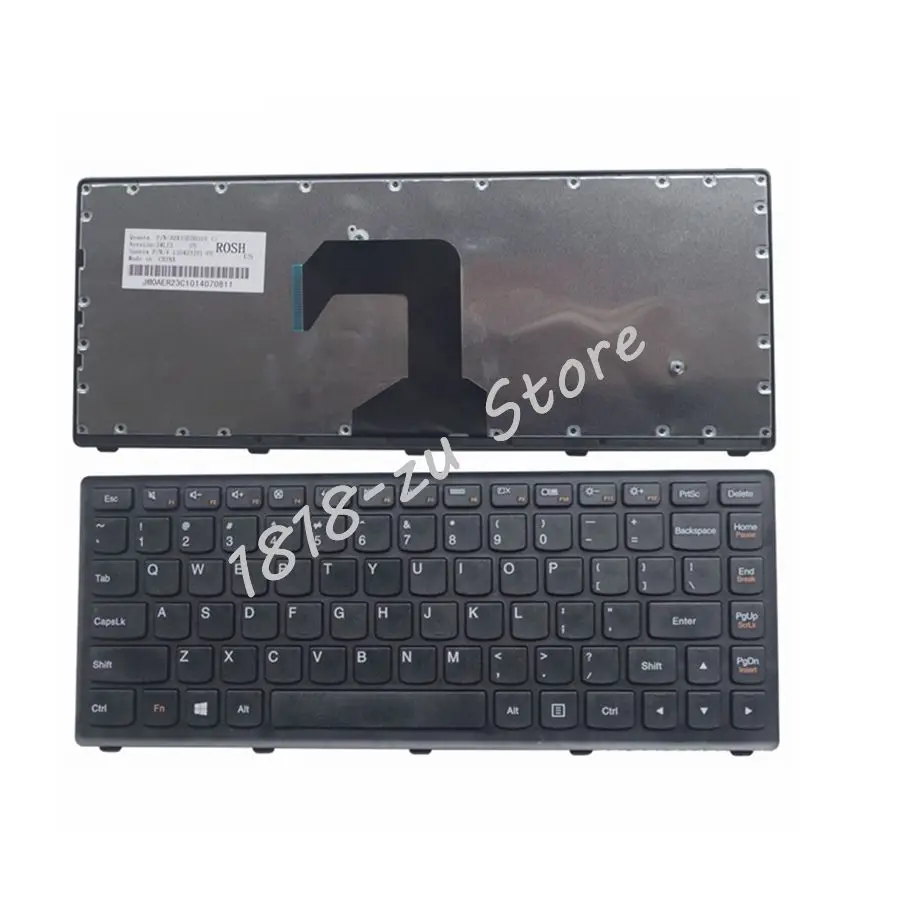 Клавиатура для ноутбука YALUZU US Lenovo Ideapad S300 S410 S400 S405 S415 черная клавиатура сша с