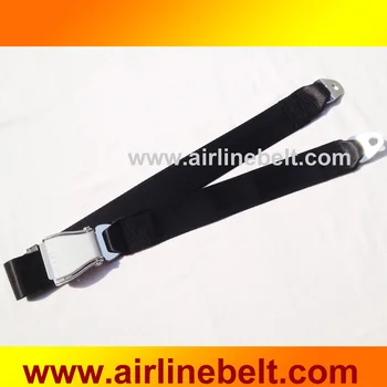 

1 set black 2 points car seat belt with airplane buckle auto innovation decoration safety seat belt free shipping