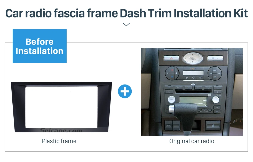 SeicaneHigh качественный двойной Din автомобильный стерео фасции адаптер Dash комплект отделка ободок для 2006 Ford Mondeo аудио рамка панель монтажный комплект