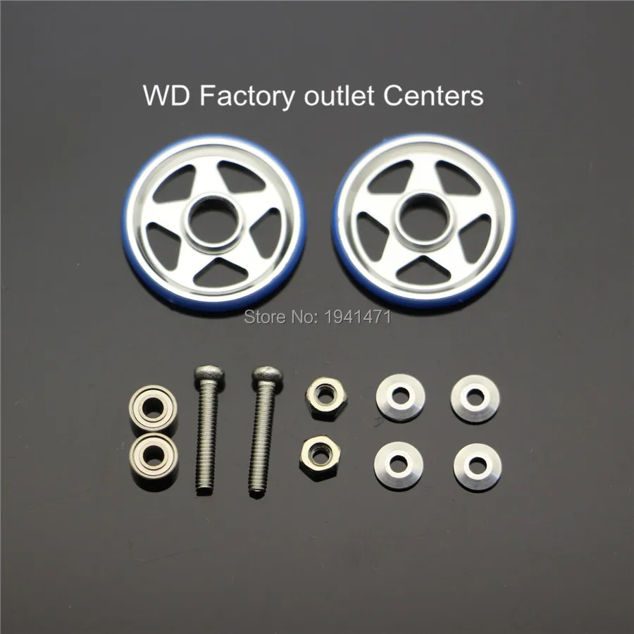 RFDTYGR 19 мм алюминиевые ролики с пластиковыми кольцами самодельные детали для Tamiya