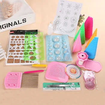 

Handmake Paper Template DIY Quilling Tools Set Mould Crimping Tools Kit Card Paper Artwork Decoration Flower Artwork Tool