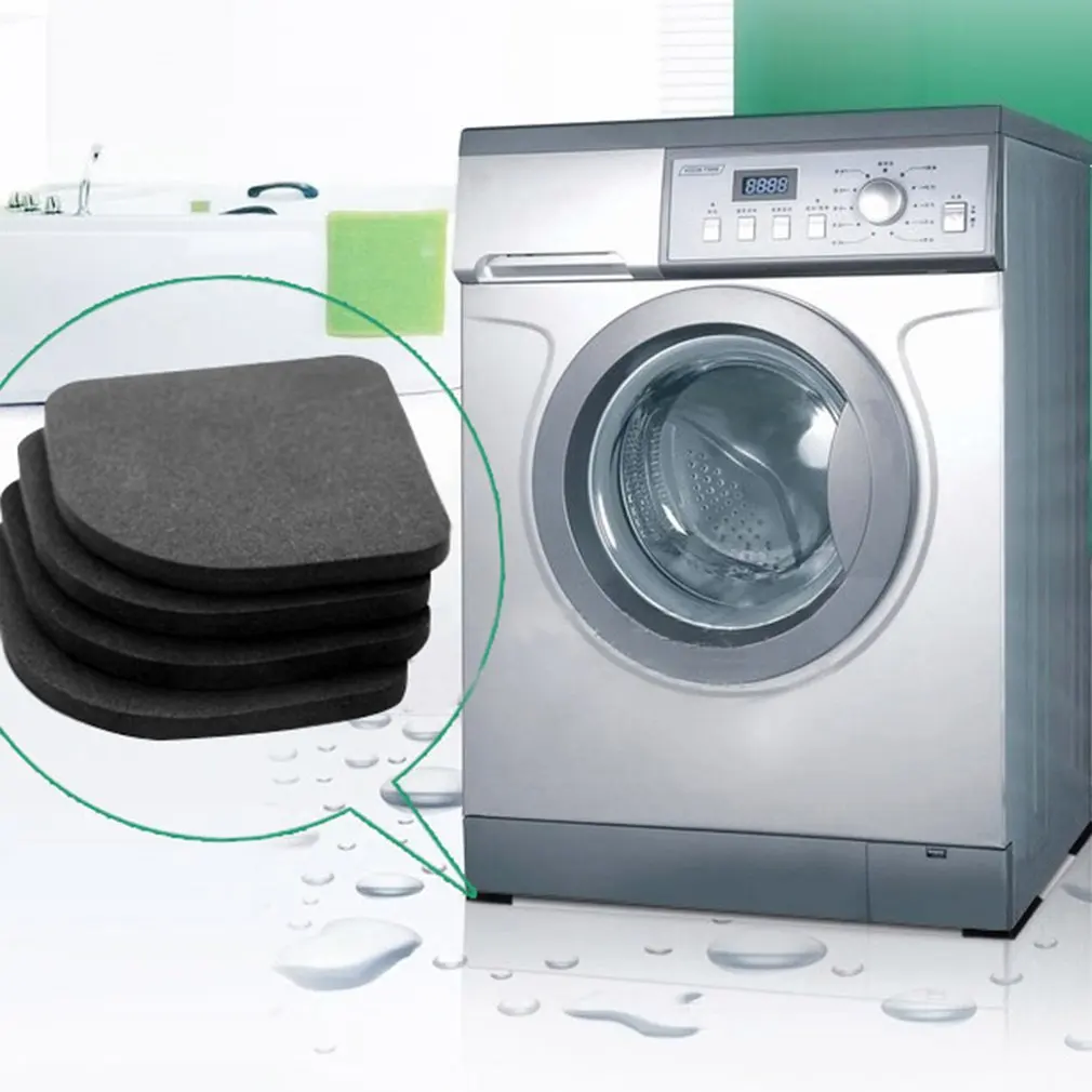 

Washing Machine Shockproof Pad Mute Cotton 4 Pieces Into Anti-slip Mat Refrigerator shock resistance Pad