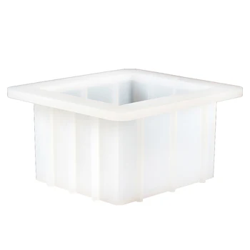

Small Square Silicone Soap Mold White Strong Bar Moulds