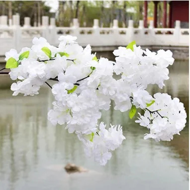 

New Four Branches Each Bouquet Simulation Cherry Blossom 1 m(39") Long Wedding Arch Decorative Flower Home Living Decor