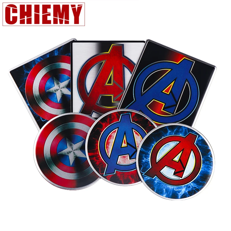 

Car styling 3D Aluminum Marvel super hero Emblem Badge Sticker THE Avengers Shield Badge Auto motorcycle Decoration Decal