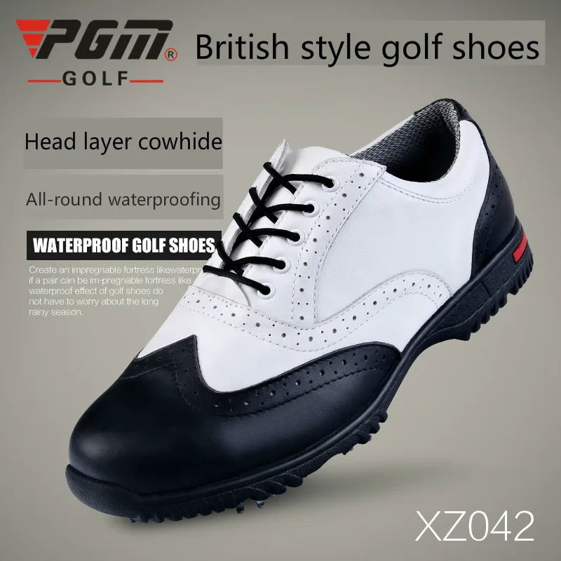 PGM кроссовки для гольфа летние дышащие Водонепроницаемый спортивная обувь для мужчин нескользящая активности шиповки Большие размеры