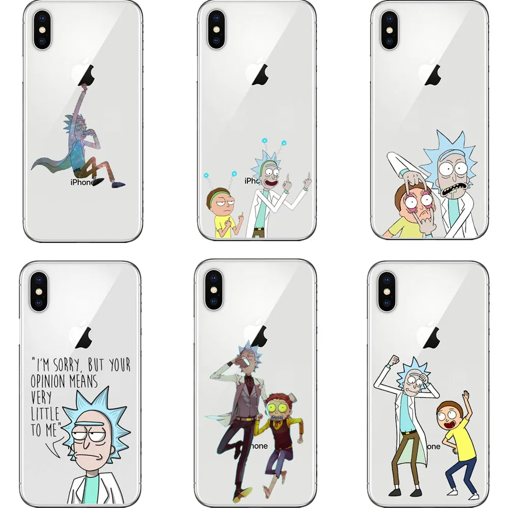 Rick And Morty Phone Case Cover For iPhone X 10 8 8 Plus 7 7Plus 6 6S