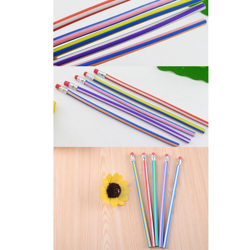 5 шт. креативный волшебный корейский канцелярский красочный волшебный гибкий мягкий карандаш с ластик для студентов обучения школы офиса Use29