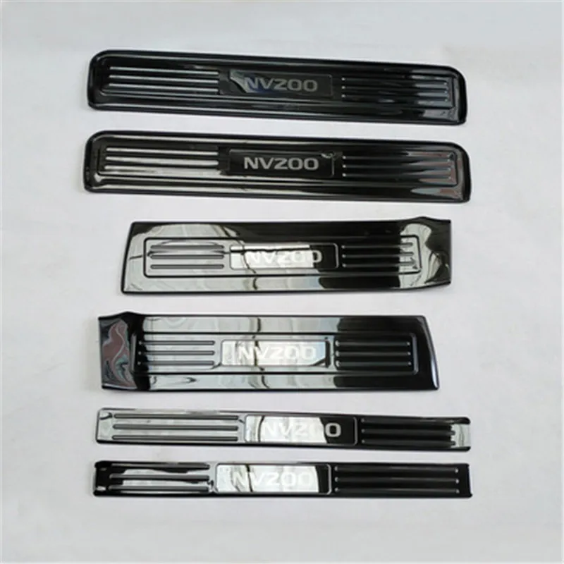 

High quality Stainless Steel Car door cover outside door sill plate Scuff Plate/Door Sill For Nissan nv200 2018 Car styling