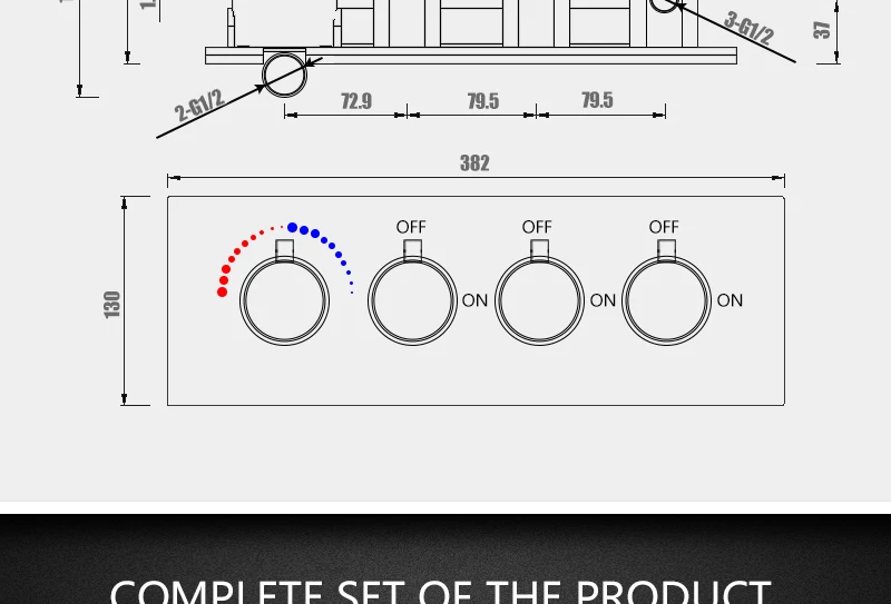 hm Mixer Tap Temperature Control Shower Switch Brass Concealed Faucets Diverter Mixing Thermostatic Mixing Valve (17)