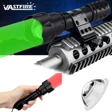 T20 R5 подсветка для оружия 1 Режим 67 мм объектив и возможностью регулирования интенсивности и дальности свечения красный/зеленый свет светодиодный тактический фонарь