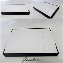 Портативный магазин поставки ожерелье цепь ювелирные изделия Дисплей лоток держатель Прямоугольный кулон подставка для браслетов Органайзер коробка с 20 крючками