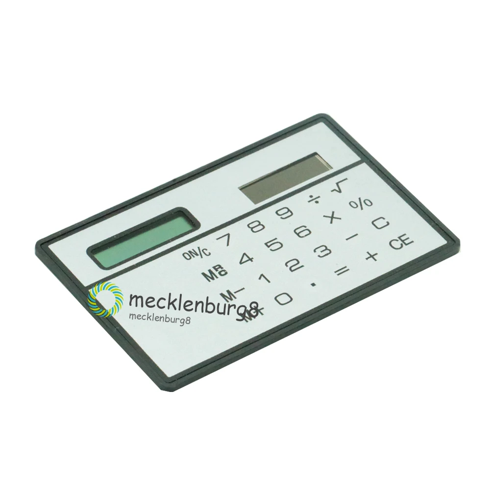 8 цифр ультра мини тонкий размер кредитной карты солнечной энергии калькулятор маленький карманный мини калькулятор
