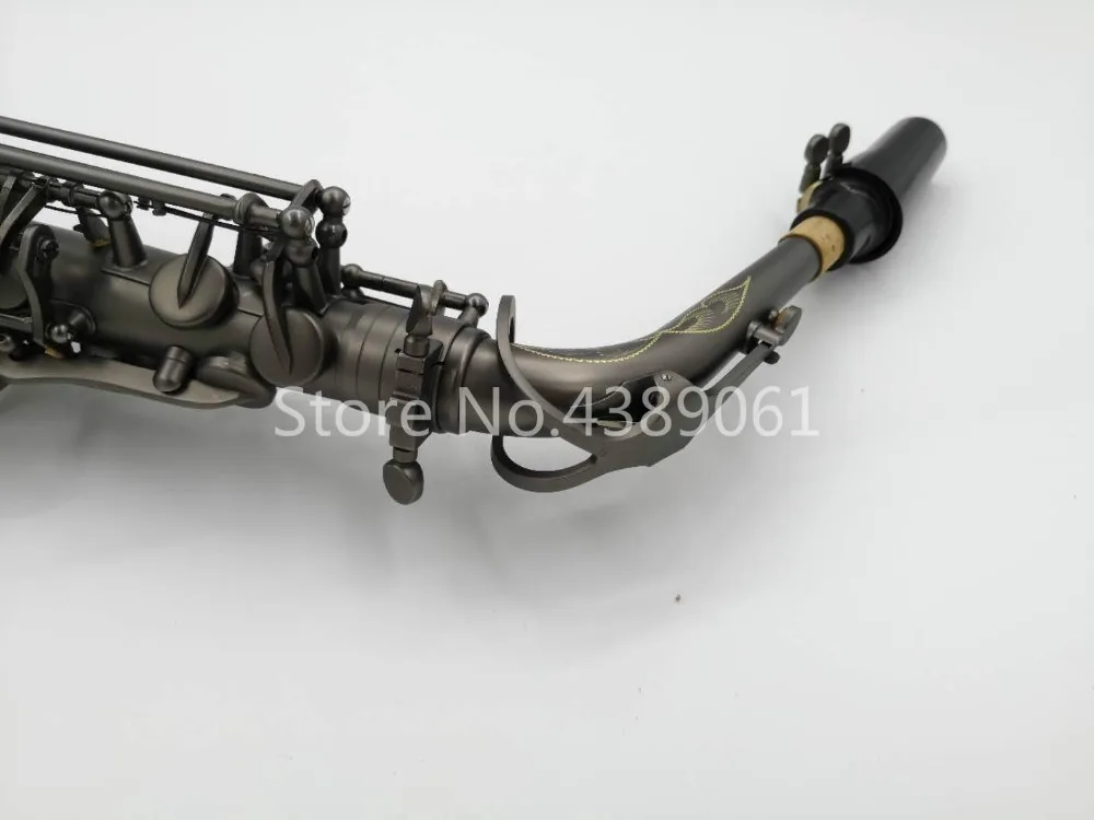 MARGEWATE MGL-322 Alto E Flat Saxophone Retro Matte Black Nickel Plated Eb Tune Sax With Case Mouthpiece