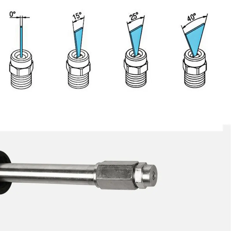 Наконечники распылителя высокого давления для автомойки из нержавеющей стали Регулируемые быстро соединяющиеся поворотные Водяные Пистолеты аксессуары