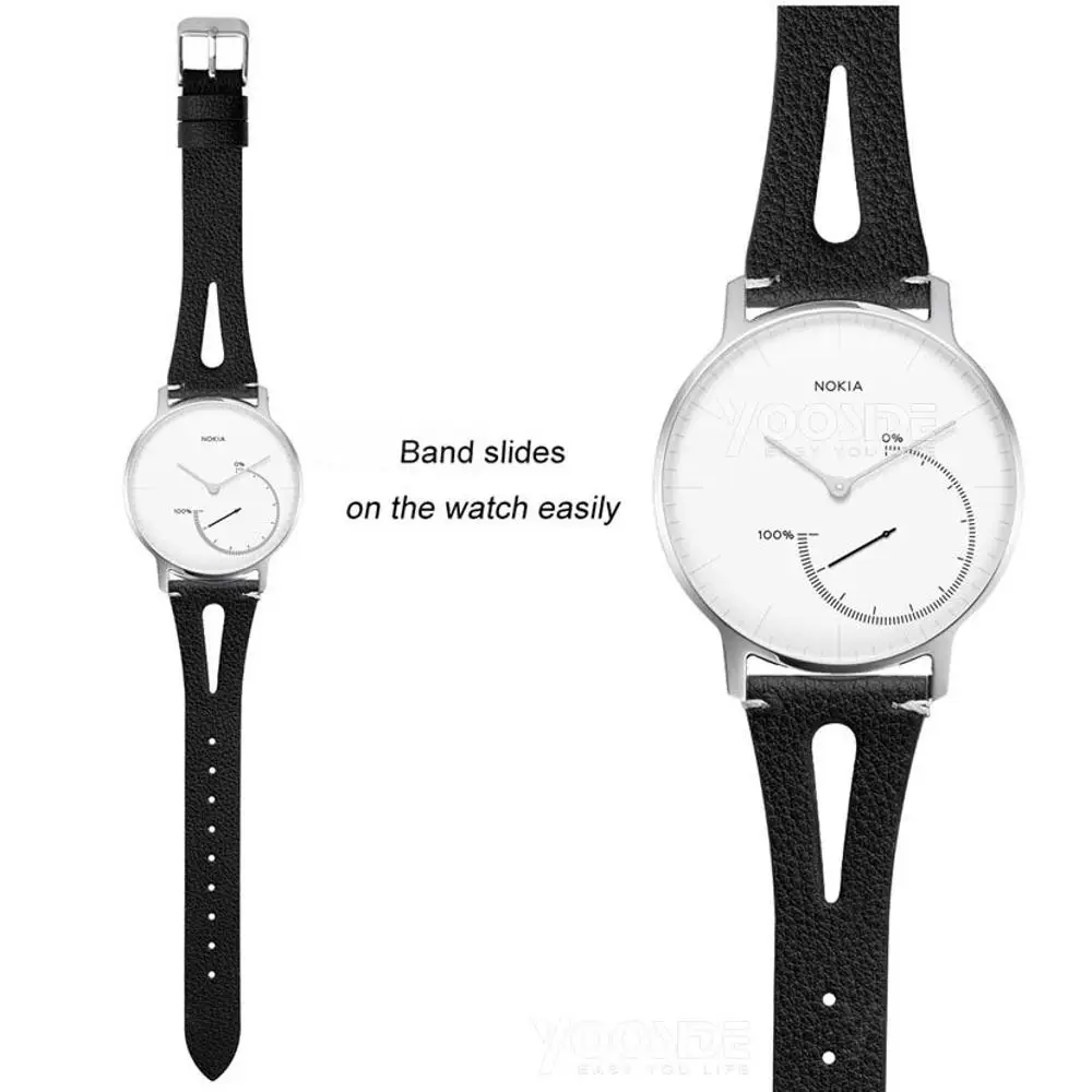 Для Fossil Smartwatch 18 мм быстросъемный классический кожаный ремешок для часов Ticwatch C2 RoseGold, Fossil Q Venture Gen3/Gen 4